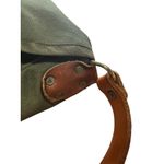 Vintage Duluth Green Canvas & Leather Pack Crossbody Shoulder Bag USA 15Wx12T‎ Photo 5