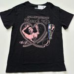 Selena Gomez  Black Tee with Pink Graphic Size L Photo 4