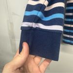 Lands' End Lands’ End Women’s Medium Striped Quarter Zip Pullover Sweatshirt Photo 3