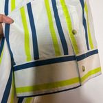 Anthropologie  Striped Shirt Dress - Blue, Green, White Photo 9