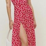 Reformation  red floral midi dress Photo 0