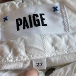 Paige | Optic White Hidden Hills Straight Leg Denim Jeans Sz 27 Photo 5
