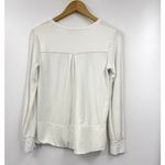 Me+Em Sweatshirt Womens White V Neck Jumper Pullover Top Long Sleeve Size 6 Photo 4