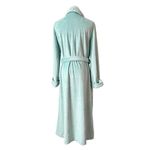 kim rogers Kim‎ Rogers Blue Fuzzy Belted Adjustable Waist Bath House Robe Set Sz Large Photo 2