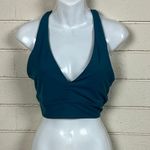 Athleta  Sports Bra Teal Blue Racerback size L Photo 7
