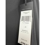 BCBGMAXAZRIA  Jackee Draped Pants Womens Small‎ Black Crepe Ruffle Slit Wide Leg Photo 4