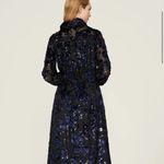 Adam Lippes  Floral Metallic Burnout Dress Long Sleeves Womens 4 Photo 4