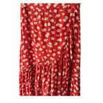 Madewell Ruffle-Wrap Midi Skirt in Happy Hibiscus size 2 Photo 6