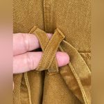 Alex Mill Womens Ollie Jumpsuit Sleeveless Cropped Denim Golden Khaki NWT XL Tan Photo 7