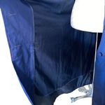 Investments Vintage Investment Hooded Belted Trenchcoat Blue and Red Women's Size 10 Photo 11