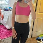 pink ribbed sports bra Photo 0
