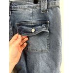 Kancan Aaliyah High Rise Slim Straight Leg Cargo Jeans Size 30 Blue Photo 6