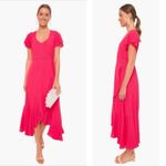Tuckernuck Francesca Ruffle Maxi Dress Feminine Modest chic fuchsia Pink Size XS Photo 1