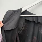 Choon California Vintage Velour Floral Black Long Dress Formal Size Medium Photo 10