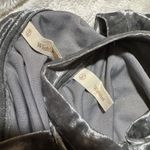 Wishlist Silver Shimmer Crushed Stretch Velvet Top Long Tunic Length Size S/M Photo 5