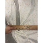 Garnet Hill  white‎ button up foral blouse size 12 organic pima cotton Photo 4