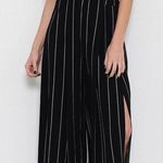 L'ATISTE Black Striped Cut Out Women's Two Piece Set Photo 0