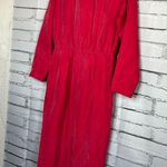 Vintage Gillian Red Silk V Photo 8