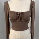 Madewell  Square Neck Long Sleeve Top - Size XS Photo 0