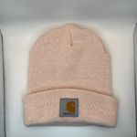 Carhartt Blush Pink Streetwear Ribbed Knit Beanie Hat Photo 1