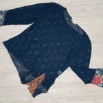 Saylor Nwt Spencer Alexis floral fairy sleeve flowy patchwork long sleeve shirt 6 Photo 0