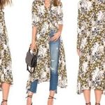 Free People Tough Love Floral Print Midi Shirt Dress Size 0 Lightweight **FLAW** Photo 1