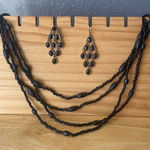 Kendra Scott ✨VINTAGE✨  Earrings/chicos multilayered blacked beaded necklace Photo 0
