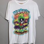 Looney Tunes Vintage  Marvin the Martian Graphic Tshirt Size Medium Large Photo 0