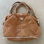 MNG by Mango Brown Tote Bag Purse Photo 0