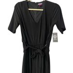 Vince Camuto Elbow Sleeve V Neck Jumpsuit Black Size Small NWT Photo 2