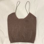 Free People Skinny Strap Brami / Mink Sparkle XS/S Photo 1