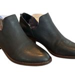 Lucky Brand  Black Leather LP Freezia Booties Western Low Heel Ankle Boots 10M Photo 0