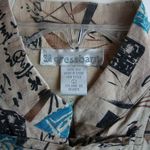 100% SILK Asian Chinese Button Down Blouse Large Photo 4