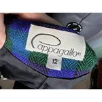 plaid blazer 1980s boxy purple blue green Size 12 Photo 4