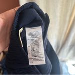 Madewell The Neale Short Drapeweave Linen Navy Blue Pleated Old Money NWT Sz 10 Photo 6