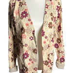 Peaches Long Sleeve Scrub Top Button Down XS Tan Photo 0