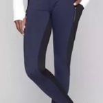 Athleta  Traverse Tight Navy Blue & Black High Rise 7/8 Leggings Size‎ S Photo 0