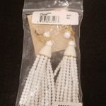 💕KENNETH JAY LANE💕 White Tassel Earrings ~ White NWT Photo 6
