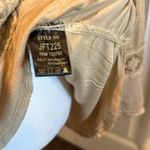 POL Medium Goldenrod Burnout Crochet Detailed Hooded Top Photo 8