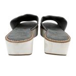 JSlides J/Slides Platform Sandals Slides 8 Gray White Photo 6