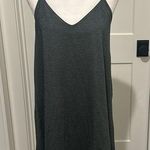 Lou & grey NWT Petite Charcoal Gray Tank Dress Sz MP Photo 0