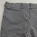 Amanda & Chelsea Womens Pant Sz 6 Black White Geometric Ponte Stretch Slim Ankle Photo 1