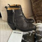 Acne Studios  Pistol washed worn in western zip up sides heel Ankle Boots 37​ Photo 1