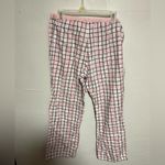 secret treasures  Pink and White Checkered Lounge Pants Photo 2