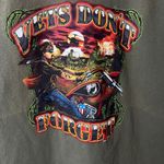 Vintage Y2K Vietnam Vets T Shirt Brown XL Extra Large Graphic Tee Cotton Photo 11