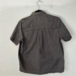 Madewell Charcoal Black Short Sleeve Button Down Shirt Small Photo 2