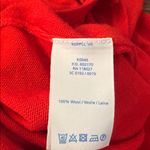 Boden Noelle Knitted Dress 6 Red 100% Wool Ruffle Long Sleeve Fit Flare Classic Photo 5