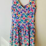 Vintage 80’s you too babes drop waist corset style floral mini dress Photo 6