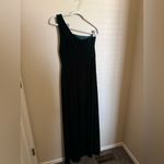 Birdy Grey  velvet Kira dress size large‎ emerald green one shoulder formal gown Photo 6