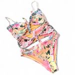 Agua Bendita  Carrie One Piece Floral Swimsuit Sz S Photo 2